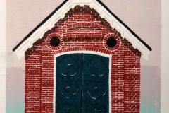Houtdruk baarhuisje Paasloo
