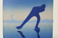 Schaatsenrijder op het Boschwiede